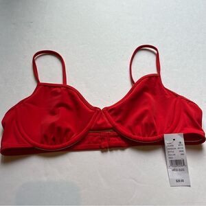 LA Hearts by Pacsun Red Bikini Top Size Medium Spaghetti Straps
